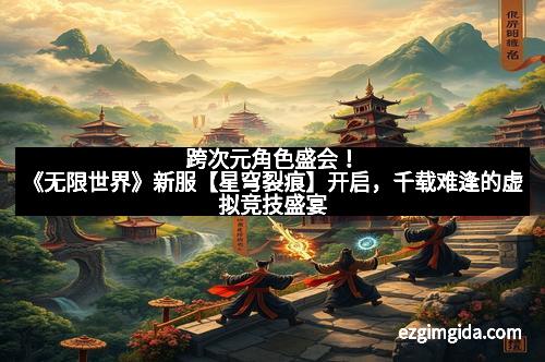 跨次元角色盛会！《无限世界》新服【星穹裂痕】开启，千载难逢的虚拟竞技盛宴